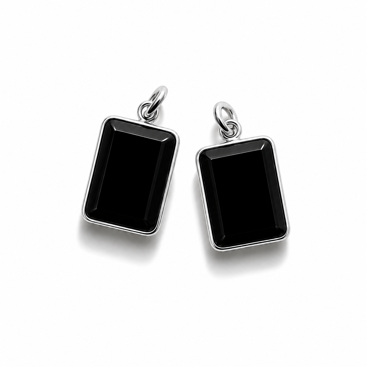 Black Onyx Pendant - Silver
