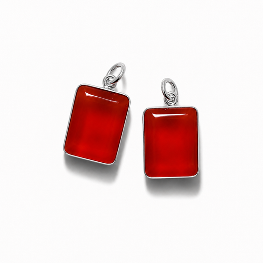 Carnelian Pendant - Silver