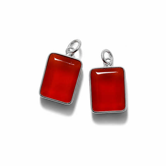 Carnelian Pendant - Silver